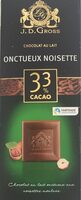 Chocolat au lait onctueux noisette