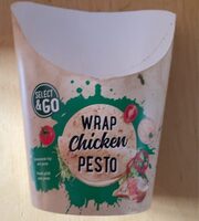 Wrap chicken pesto