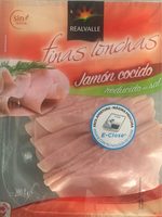Jambon cuit reduit en sel