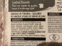 Saucisses de flandres