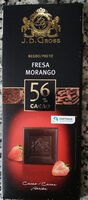 Chocolate negro 56% con fresa