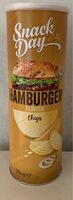 Snack day chips hamburger