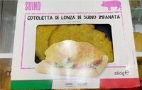 Cotoletta di lonza di suino impanata