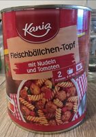 Nudeltopf in Tomatensauce mit Fleischbaellchen
