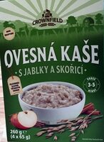 Ovesná kaše s jablky a skořicí