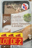 Galette de Blé Noir Garnie Lardons Champignons Emmental