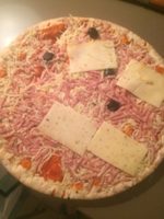 Pizza aux Lardons et Comté