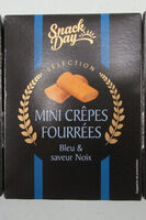 Mini Crêpes fourrées Bleu & saveur noix