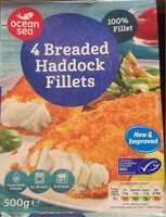 Breaded haddock fillets