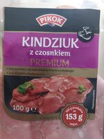 Kindziuk - coarse smoked air dried cured sliced pork sausage with garlic