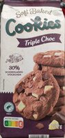 Soft baked cookies triple choc