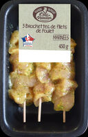 3 Brochettes de Filet de Poulet citron