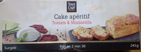 Cake salé tomate mozza basilic