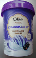 Eis mit Sahnejoghurt nach griechischer Art und 38% Sorbet aus schwarzen Johannisbeeren