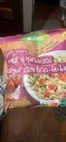 Salteado vegano cuscuz de bulgur y garbanzos
