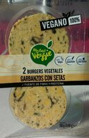 2 Hamburguesas Garbanzos con setas