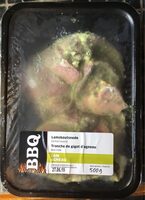 Tranche de gigot d'agneau marinée