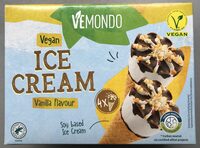 Vegan cocoa and vanilla cones