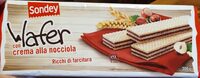 Wafer con crema alla nocciola