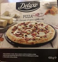 Pizza con fichi, formaggio di capra e cipolla rossa