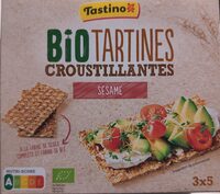 Tartines croustillantes sésame bio