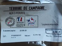 Terrine de Campagne aux 3 Poivres