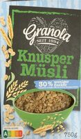 Knusper Müsli weniger Zucker