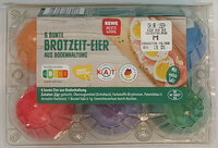 6 bunte Brotzeit-Eier