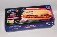 Rib-Burger - Onion mit BBQ-Sauce