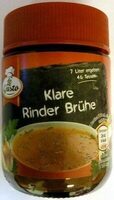 Klare Rinder Brühe