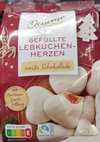 Gefüllte Lebkuchenherzen Weiße Schokolade