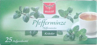 Pfefferminze Teebeutel