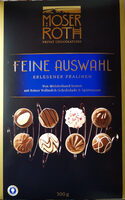 Feine Auswahl erlesener Pralinen