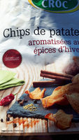 Chips patate douce aromatisées aux épices d hiver