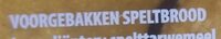 Voorgebakken speltbrood