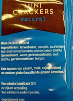 Mini crackers naturel