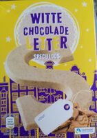 Witte chocoladeletter speculoos
