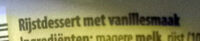 Rijsdessert met vanillesmaak
