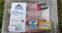Grobe Bratwurst vom Schwein