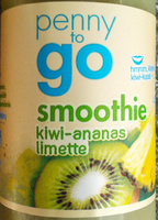 Smoothie kiwi-ananas limette