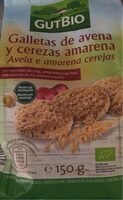 Galletas de avena y cerezas amarena