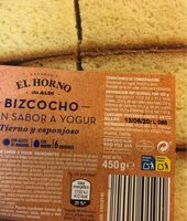 Bizcocho con sabor a yogur