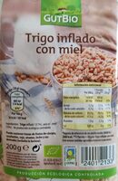Trigo inflado con miel