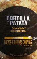 Tortilla de patatas con cebolla caramelizada