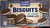 Biscuits au cacao fourrage lacté