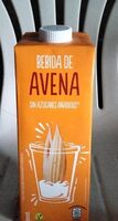 Bebida de avena sin azúcares añadidos