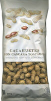 Cacahuetes con cáscara tostados sin sal