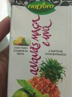 Zumo  piña y uva