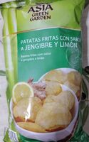 Patatas fritas con sabor a jengibre y limón