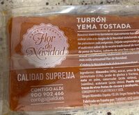 Turrón yema tostada